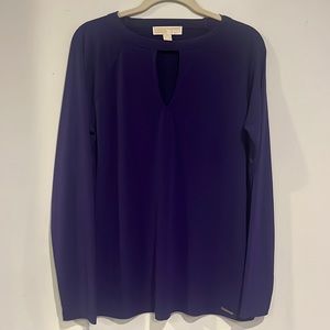 Michael Kors Sz M Purple Long Sleeve Shirt